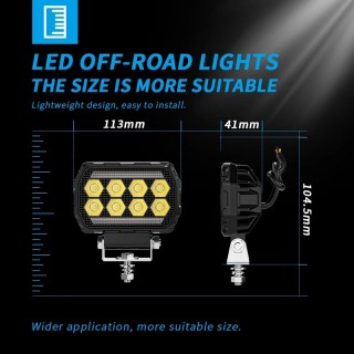 LED фар универсален 12V 24V